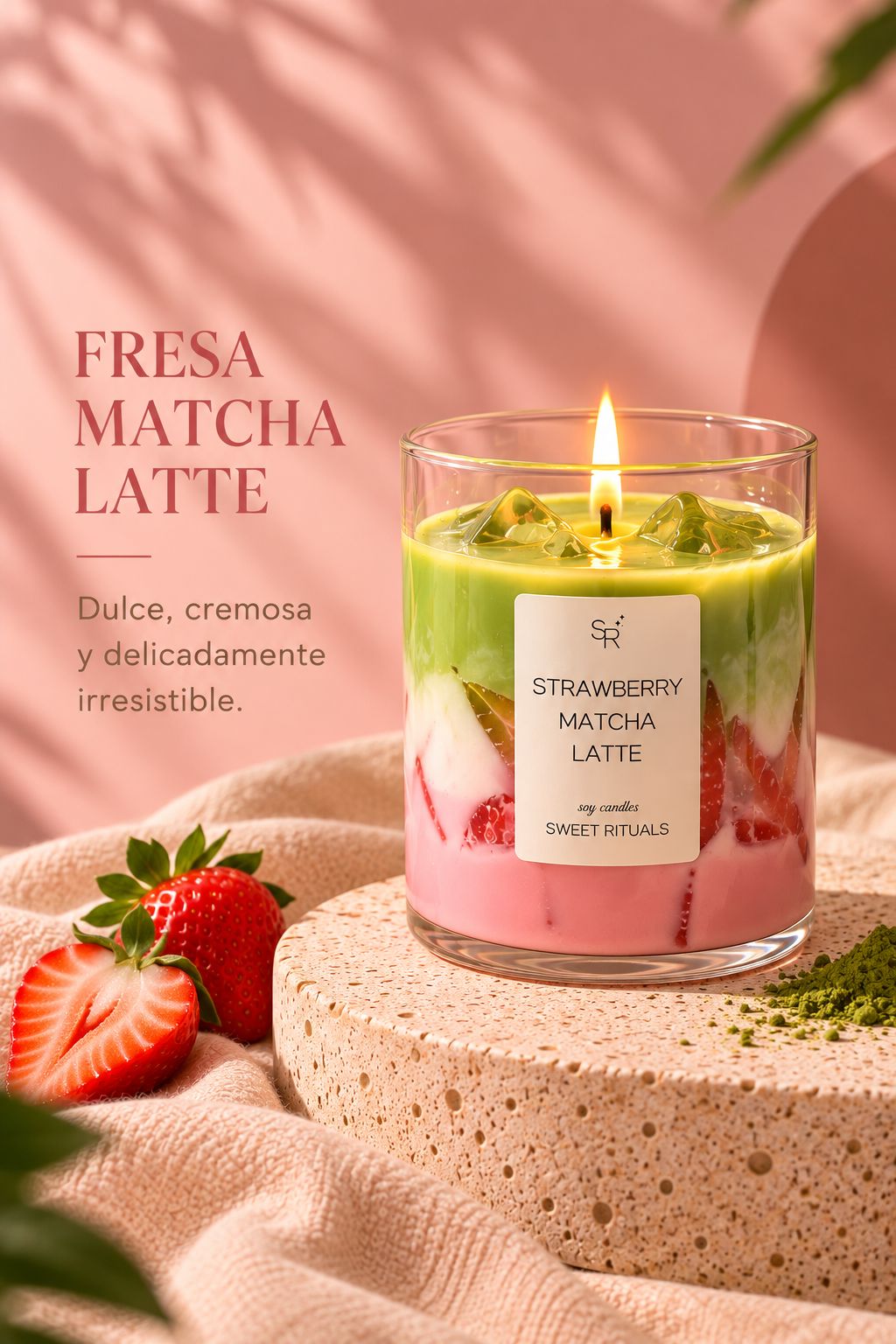 STRAWBERRY MATCHA LATTE